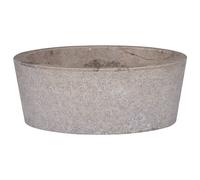 vidaXL Lavabo Gris Ø40x15 cm Marbre