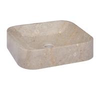 vidaXL Lavabo Gris 40x40x10 cm Marbre