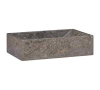 vidaXL Lavabo Gris 45x30x12 cm Marbre
