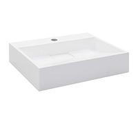 vidaXL Lavabo lave-mains vasque à poser pour salle de bain 50x38x13 cm Fonte minérale