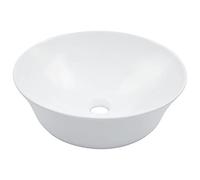 vidaXL Lavabo Lave-Mains Vasque à Poser Monter Salle de Bain Intérieur Salle d'Eau Cabine de Toilette Maison 41x12,5 cm Céramique Blanc