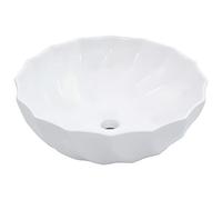 vidaXL Lavabo 46x17 cm Céramique Blanc