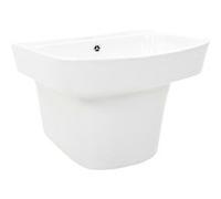 vidaXL Lavabo mural Céramique Blanc 500 x 450 x 410 mm