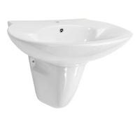 vidaXL Lavabo mural Céramique Blanc 690 x 520 x 210 mm G