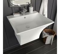vidaXL Lavabo mural Céramique Blanc 500 x 450 x 410 mm