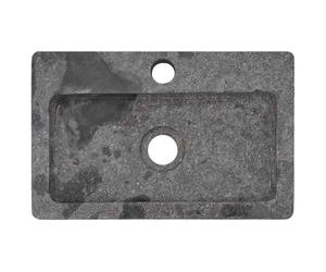 vidaXL Lavabo mural gris 38x24x6,5 cm marbre