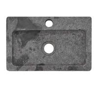 vidaXL Lavabo mural Gris 38x24x6,5 cm Marbre fait à la main