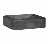 vidaXL Lavabo Noir 40x40x10 cm Marbre