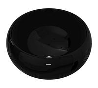 vidaXL Lavabo rond Céramique Noir 40 x 15 cm