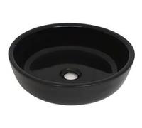 Lavabo rond Céramique Noir 42 x 12 cm