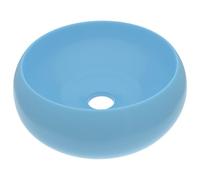 Vidaxl Lavabo Rond De Luxe Bleu Clair Mat 40x15 Cm Céramique