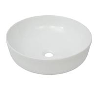vidaXL Lavabo Ronde Céramique Blanc 41,5x13,5 cm Vasque à Poser Salle de Bain