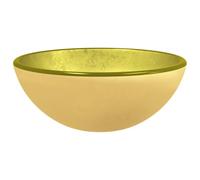 vidaXL Lavabo à poser en verre trempé 30 x 12 cm Doré