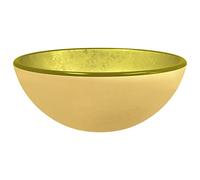 vidaXL Lavabo Vasque à Poser de Toilette Lave-mains de Salle de Bain Lavabo de Salle d'Eau Maison Intérieur Verre Trempé 30x12 cm Doré