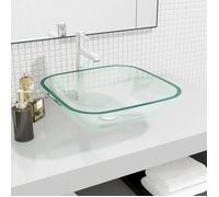 Lavabo Verre 42x42x14 cm Transparent Transparent G