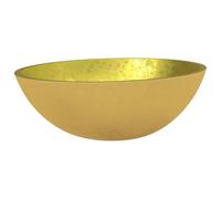 vidaXL Lavabo Verre 50x37x14 cm Doré