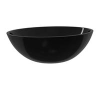 vidaXL Lavabo vasque à poser en verre 50x37x14 cm Noir