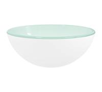 vidaXL Lavabo Verre trempé 30x12 cm Blanc