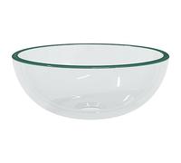 vidaXL Lavabo Verre trempé 30x12 cm Transparent