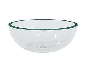 vidaXL Lavabo Verre trempé 30x12 cm Transparent