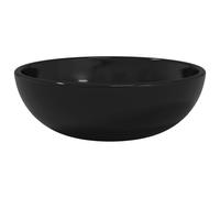 vidaXL Lavabo Verre trempé 35x12 cm Noir