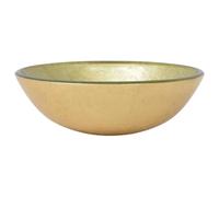 vidaXL Lavabo Verre trempé 42 cm Doré