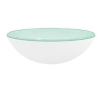 vidaXL Lavabo Verre trempé 42x14 cm Blanc