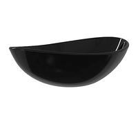 vidaXL Lavabo vasque à poser Lave-mains Verre trempé 54,5x35x15,5 cm Noir