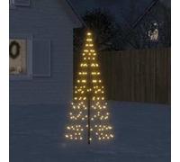 LED-kerstboom aan vlaggenmast 200 LED's warm wit 180 cm358108