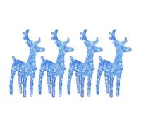 vidaXL LED renne 4 pcs. bleu 160 LED acrylique
