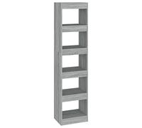 Vidaxl Bibliothèque/Séparateur De Pièce Sonoma Gris 40x30x166 Cm Gris
