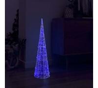 Lichtkegel decoratief LED blauw 90 cm acryl329803