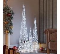 vidaXL Lichtkegelset decoratief LED 60/90/120 cm acryl koudwit328972 Blanc froid