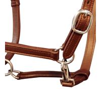 vidaXL Licol Licou en Cuir réglable pour écurie Poney Marron Licou pour Cheval