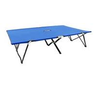 Ligbed 2-persoons inklapbaar staal blauw47759