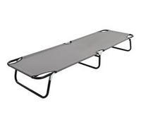 vidaXL Ligbed inklapbaar staal grijs47757 Gris G