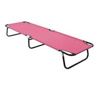 vidaXL Ligbed inklapbaar staal roze310349 Rose G