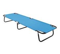 vidaXL Ligbed inklapbaar staal turquoiseblauw310348 Bleu G