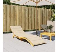 Ligbedkussen 200x70x3 cm oxford stof beige314221