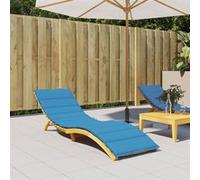 Vidaxl Coussin De Chaise Longue Bleu 200x70x3 Cm Tissu