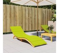 Vidaxl Coussin De Chaise Longue Vert Vif 200x70x3 Cm Tissu