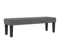 Vidaxl Lit À Ressort Avec Matelas Et Banc Gris Foncé 160x200 Cm Tissu