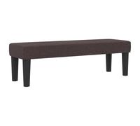 vidaXL Lit à Ressorts avec Matelas & Banc Marron Foncé 120x200 cm Tissu