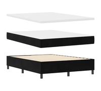 Vidaxl Lit À Ressorts Avec Matelas Et Banc Noir 160x200 Cm Velours