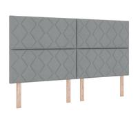 vidaXL Lit à Ressorts avec Matelas et lumière LED Gris Clair 180 x 200 cm. C'est Un Cadre en Tissu Parfait pour ta Chambre. Confort Moderne, Style Contemporain. Un Design intérieur Chic et épuré.