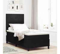 vidaXL Matelas de Lit à Ressorts Pocket Simple 100X200 cm Housse en Mousse Fermeté Réglable Mobilier de Chambre Topper Protecteur Tapis