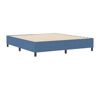 vidaXL Lit à Ressorts Bleu 180 x 200 cm Tissu en Velours côtelé, Lit Moderne Plate-Forme, Design Minimaliste, Cadre de Sommeil élégant, Structure Durable, Solution Chambre Essentielle