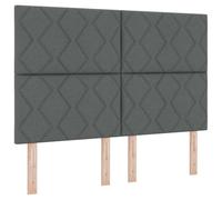 Lit à ressorts avec matelas avec des lumières à LED tissu Lit king size vidaXL v