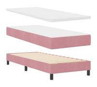vidaXL Lit à Sommier avec Matelas Rose 80x200 cm Velours