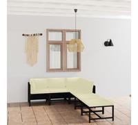 vidaXL Lit à sommier tapissier avec matelas Gris foncé 160x200cm Tissu